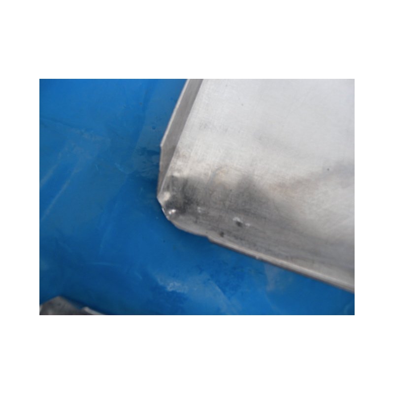 2 x Ausstellblech / Thekenblech Edelstahl ca. 60 x 20 x 2 cm