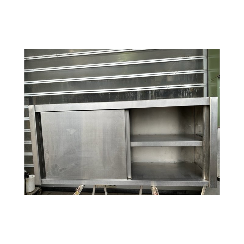Hängeschrank / Wandschrank Edelstahl ca. 140 cm breit