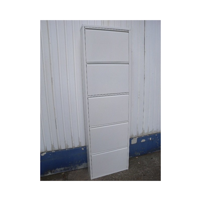 Schuhschrank Metall Weiss 5 Etagen Ca 50 Cm Breit Neu