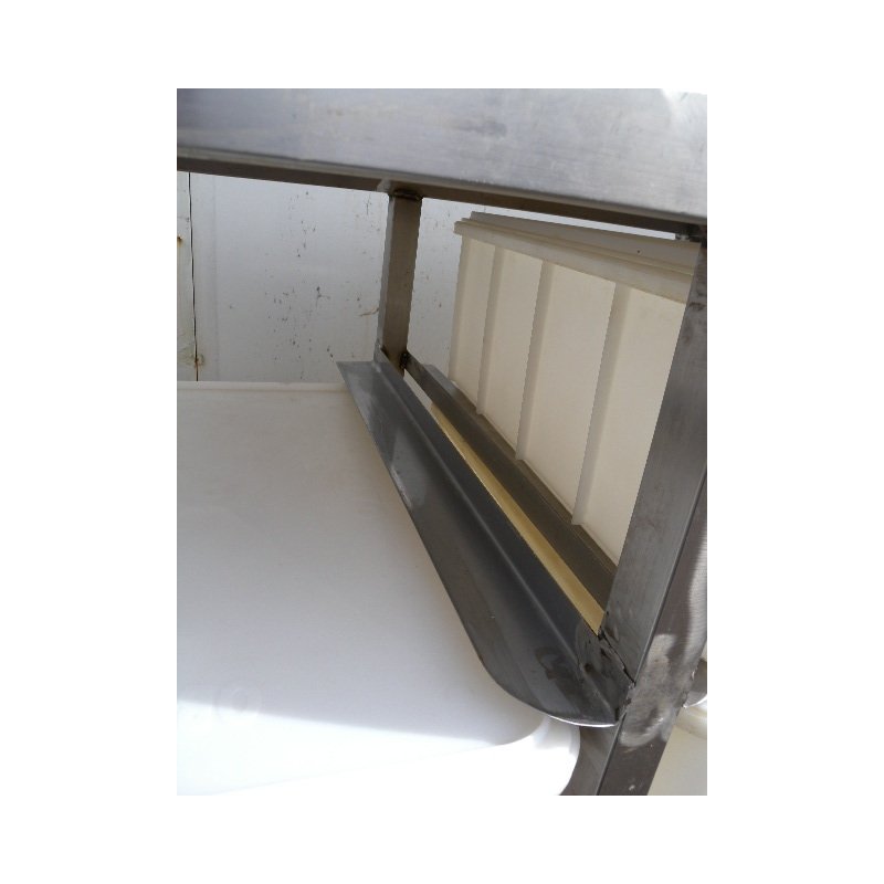 Vorratswagen / Rollwagen Edelstahl mit 4 Kunststoffbehältern 2 x