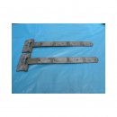 2 x Türscharnier Eisen Breite: ca. 40 cm