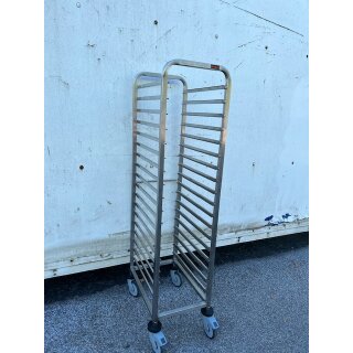 RIEBER Tablettwagen /Abräumwagen GN 15 Edelstahl