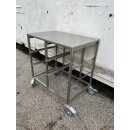 Glasiertisch Edelstahl 6 x 40/30 cm Quereinschub