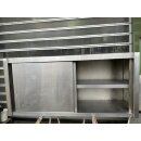 Hängeschrank / Wandschrank Edelstahl ca. 140 cm breit