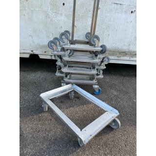 Rollwagen / Rolli Aluminium  für Transportbehälter ca. 61 x 41 x 15 cm (B x T x H)