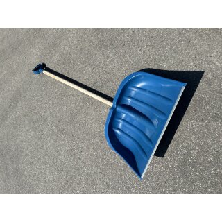 Schneeschaufel / Schneeschieber Kunststoff mit Holzstiel ca. 133 cm