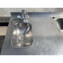 Spültisch Edelstahl mit Handwaschbecken ca. 140 cm breit