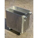 Mehlwagen / Vorratswagen  zwei Fächer  Edelstahl ca. 44 x 74 x 76 cm (B x T x H)