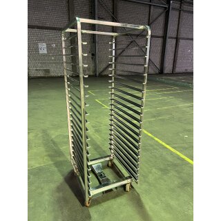WACHTEL Stikkenwagen / Ofenwagen / Universalwagen Edelstahl für 20x 60/80 cm Bleche