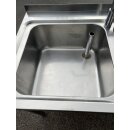 Doppelspüle mir 2 Becken und Armatur Edelstahl ca. 120 cm breit