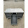 Zutatentisch / Arbeitstisch mit 6 Behältern Edelstahl auf Rollen ca.140 cm Breit