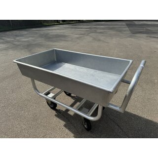 Aluminiumwanne / Mengwanne / Transportwanne  auf Rollgestell