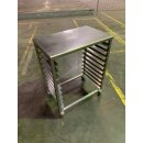 Tischwagen / Glasierwagen / Gestelltisch Edelstahl für 10 x 60/40 cm Backbleche