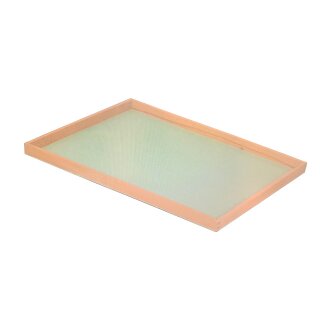 Teigdiele / Holzdiele / Sturzkasten mit festem grünem Polyestertuch 77 x 57  Neu