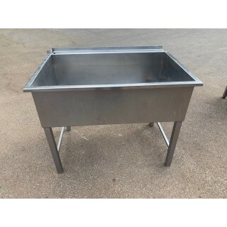 Spülbecken / Spültisch / Spülwanne komplett aus Edelstahl ca.106 cm breit