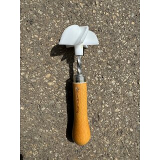 Kaisersemmeldrücker / Brötchenstempel Ø 6,5 cm, Länge 20 cm mit Holzgriff