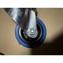 Tente 4x Lenkrolle Elastik Ø ca. 80 mm mit blauem Rad