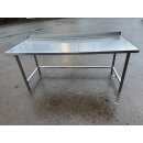 Arbeitstisch ohne Grundboden Edelstahl  ca. 200 cm breit