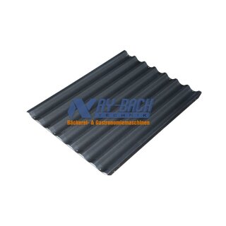 Baguetteblech 60/80 cm 7er längs Teflonbeschichtung schwarz
