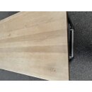 Arbeitstisch Edelstahl mit Holzplatte 7 Kunstoffbehälter ca.300 cm