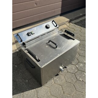 Bartscher FE-30 Fritteuse / Backwaren Fritteuse / Fettbackgerät  Edelstahl  380 V Tischgerät
