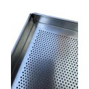 Lochblech / Backblech Alu. 4Rand ca. 40 x 60 cm mit gebördeltem Rand NEU