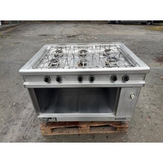 6 Fl. Gaskocher Küppersbusch Gastro Gasherd Erdgas Edelstahl