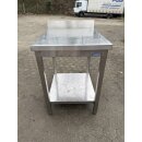 Arbeitstisch mit Grundboden Edelstahl ca. 60 cm breit