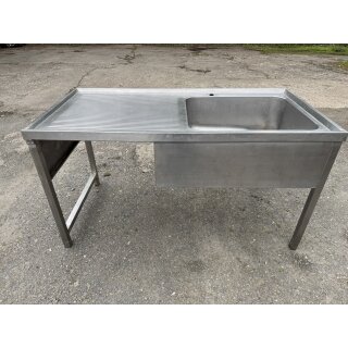 Spültisch Edelstahl ca. 160 cm breit
