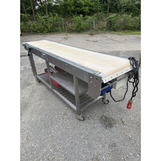 Schneidetisch  Edelstahl 380 V ca.270 cm lang