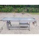 Schneidetisch  Edelstahl 380 V ca.270 cm lang
