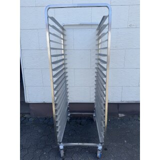 Frostterwagen / Universalwagen Edelstahl 20 x 60/80 cm Längseinschub