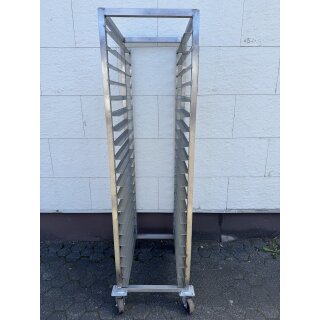 Frosterwagen / Transportwagen Edelstahl 20 x 40/60 cm Längseinschub