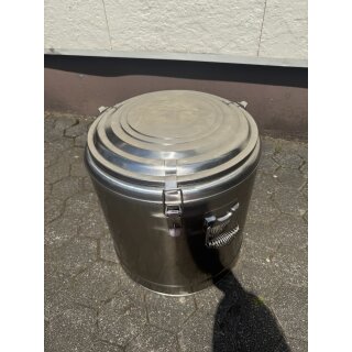 Doppelwandiger Thermospeisebehälter Edellstahl ca. 30 Liter