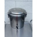 Doppelwandiger Thermobehälter mit Ablasshahn aus...