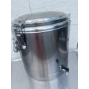 Doppelwandiger Thermobehälter mit Ablasshahn aus...