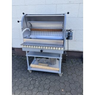 Schlee Baumkuchenbackgerät Gas Baumkuchenmaschine mit Untergestell ca.80 cm Walzenbreite