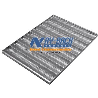 Baguette Lochblech / Backblech Aluminium 8er quer  58/78 cm NEU