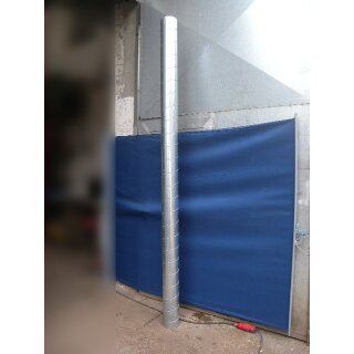 Ofenrohr / Lüftungsrohr aus verzinktem Blech ca. 298 cm lang