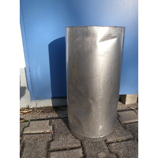 Edelstahlrohr doppelwandig ca. 54 cm lang Ø außen ca. 26 cm; Ø innen: ca. 20 cm