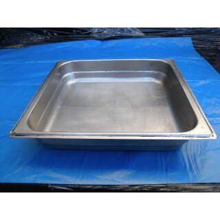 Edelstahleinsatz ohne Deckel GN 2/3 ca. 36 x 33 x 6 cm (B x T x H)