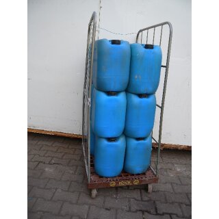 Transportwagen /  Abräumwagen mit 12 Kanister ca. 30 Liter  je Kanister