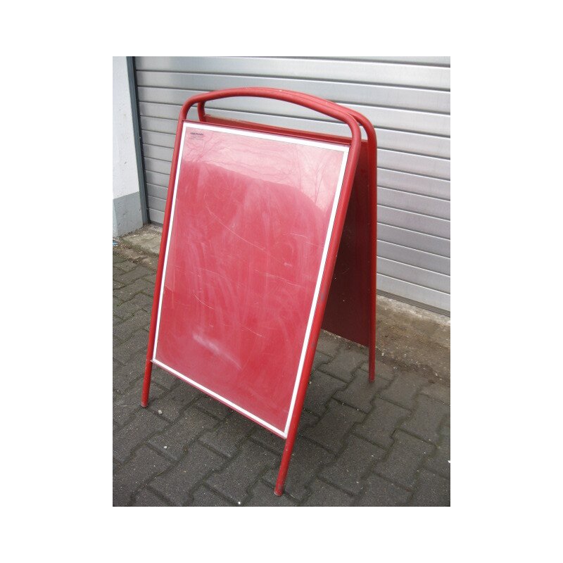 Kundenstopper / Plakataufsteller Aus Aluminium, 50x70 Cm (DIN B2), Beidseitig Bestückbar, Inkl. 2 Antireflexfolien
