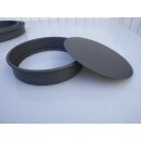 5x Backform Alu.  Antihaftbeschichtung herausnehmbarer Boden rund Ø von ca. 23bis 35,5 cm