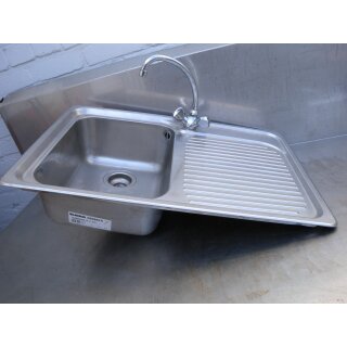 BLANCO Einbauspüle Edelstahl Becken links ca. 78 x 51 x 21 cm