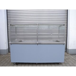 RIEBER Kühlvitrine auf Rollen ca. 205 cm breit