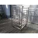 Stikkenwagen / Ofenwagen 10 x 58/78 cm Edelstahl, H: ca....
