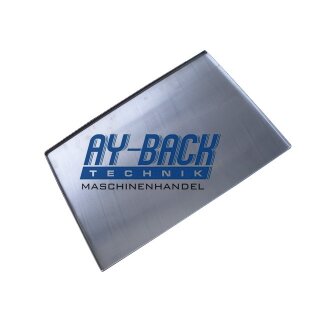 Aluminium Backblech 60/40 cm 4Rand 90° ungebördelt  NEU