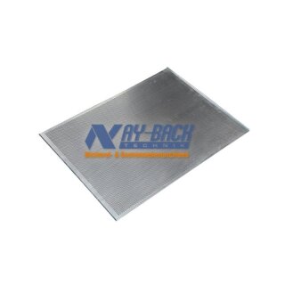 Aluminium Lochblech/Backblech 80/60 cm kurze Seiten aufgekantet Neu