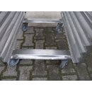 Frosterwagen / Transportwagen Edelstahl 24 x 58/78 cm